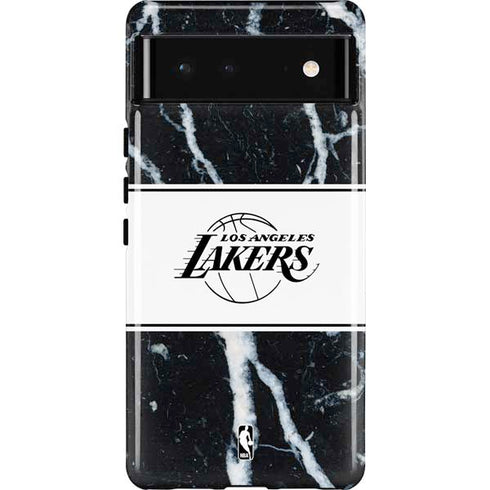 NBA Los Angeles Lakers Marble Google Pixel 6 Case